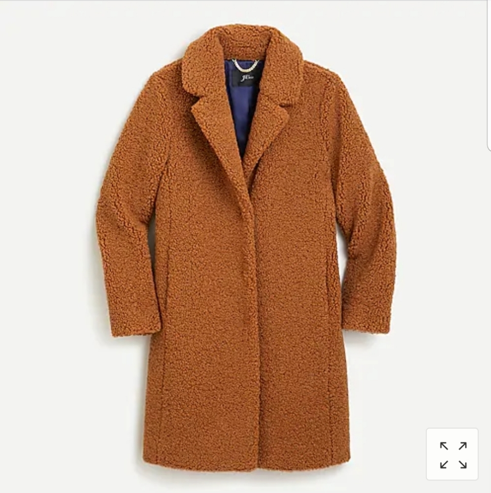 New J.Crew Teddy Sherpa Topcoat Size XXSP